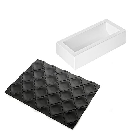 Kit Bûche Matellassé - Siliconen bakvorm kerst
