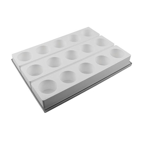 Multiflex60 - 3 stuks - Siliconen bakvorm rond