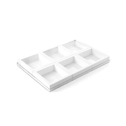 TOR160X160 H40/6 - Set van 6 - Siliconen bakvorm vierkant