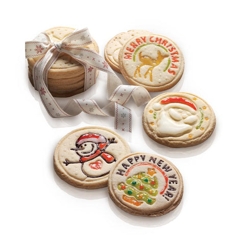 Xmas Stamp - 4 stuks - Chocolade mal