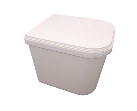 HORECA bak + deksel 2,5L WIT set 140 stuks