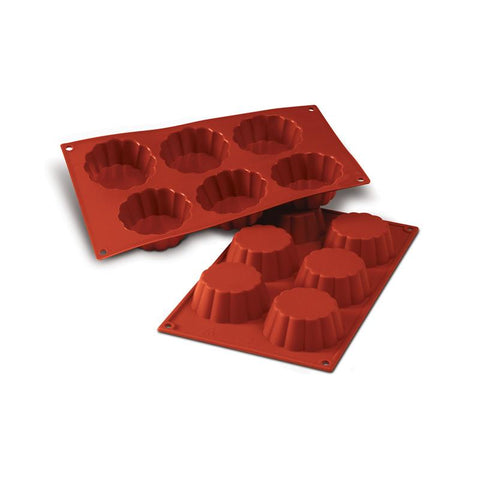 Sf035 - Stampo Siliconen N.6 Briochette Ø79h 30mm - Siliconen bakvorm