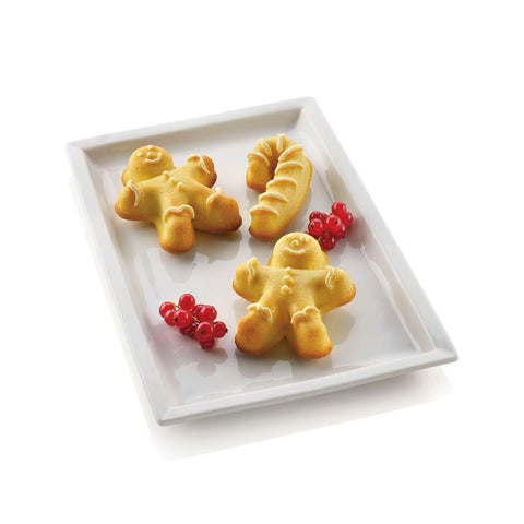 Sf106 Gingerbread Man - Siliconen bakvorm kerst
