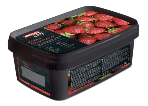 Bevroren aardbei - Fruitpuree - 1kg