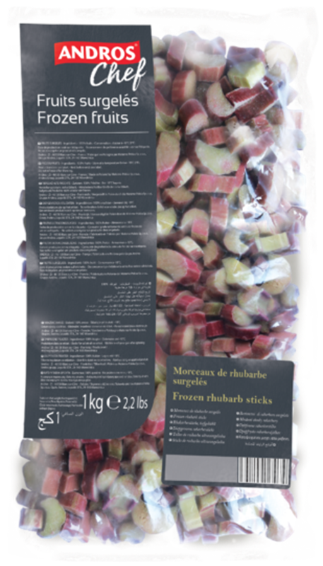 Bevroren rabarber sticks - 1kg