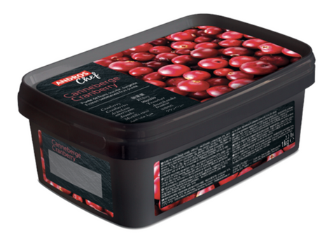 Bevroren veenbes (cranberry) - Fruitpuree - 1kg