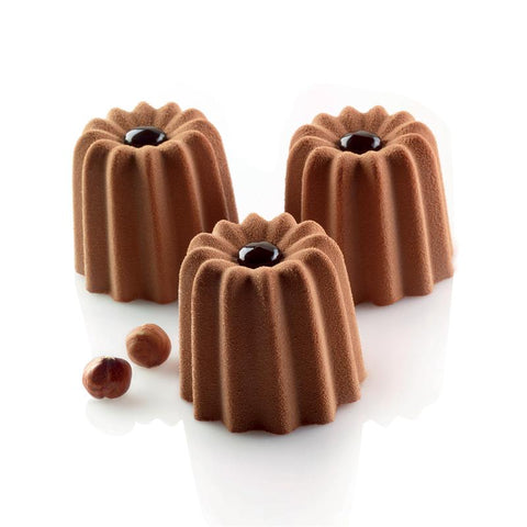 Sq002 Canneles Bordelais - Siliconen bakvorm rond