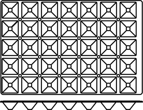 Sq010 Piramide - Siliconen bakvorm