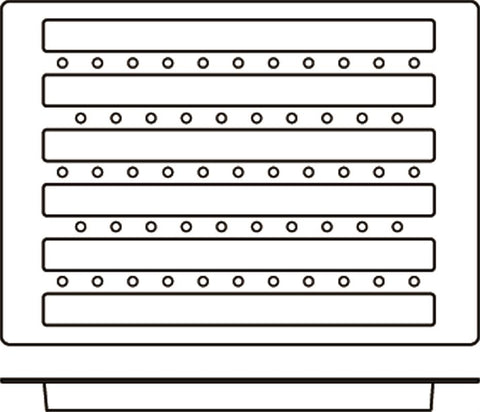 Sq017 Tronco Rettang. Piccolo - Siliconen bakvorm