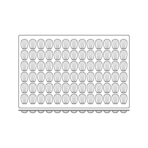 Sq030 Mid Madeleine - Siliconen bakvorm