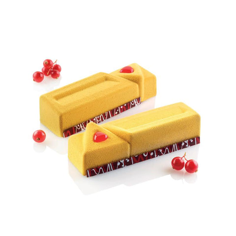 Sq037 - Sessantaquaranta N. 24 Triangle 120X36,5h 31mm Nero - Siliconen bakvorm driehoek