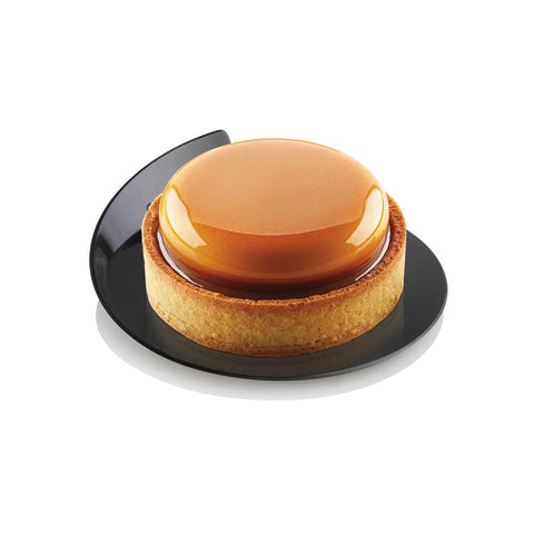 Set 100 Black Trays - Round Ø86mm - Presentatiebladen