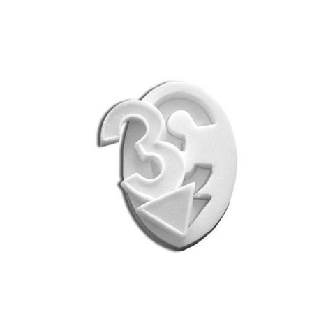 Slk003 Number 3 - Siliconen bakvorm