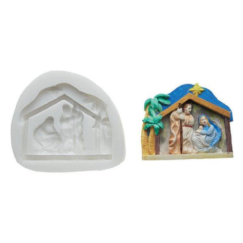 Slk042 Nativity - Siliconen bakvorm kerst