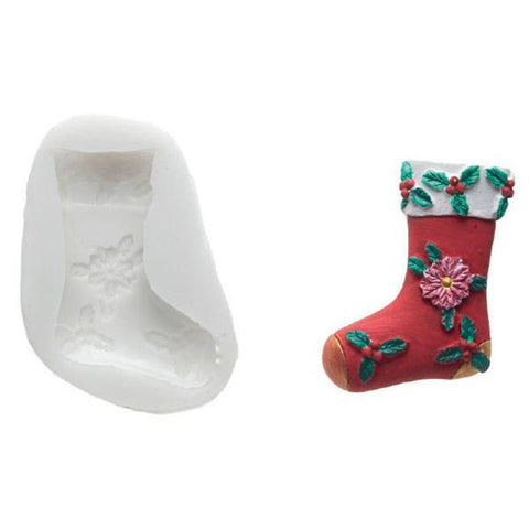 Slk053 Stocking - Siliconen bakvorm kerst