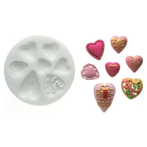 Slk194 Hearts - Siliconen bakvorm