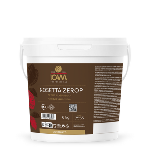 Nosetta Zero P – Hazelnootpasta 35% – Suikervrij – 6kg