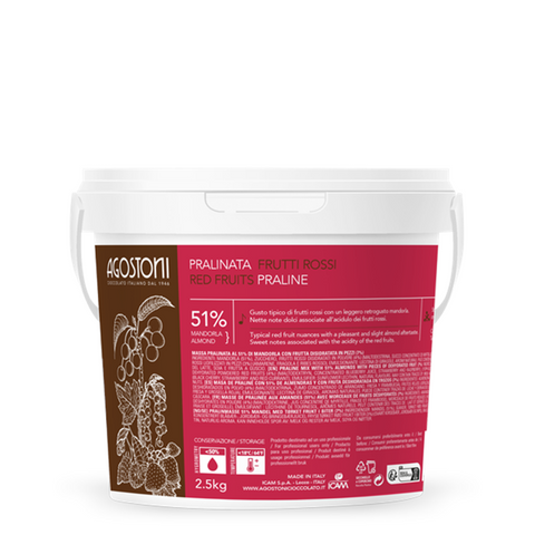 Rode Vruchten Praliné – Notenpasta – 2,5kg