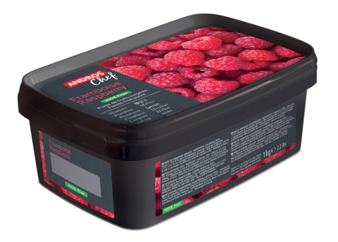 Bevroren framboos ongezoet - Fruitpuree - 1kg