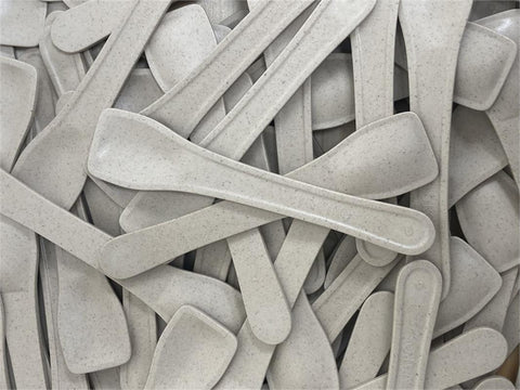 Herbruikbare bio lepeltjes van cellulose 9,9 CM 1000stuks kleur craft