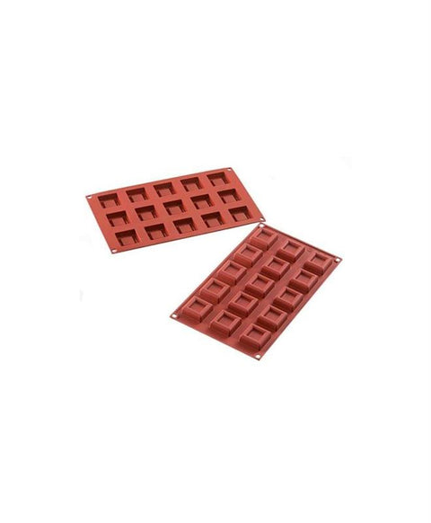 Sf177 - Stampo Siliconen N.15 Mini Dessert Square 38X38 H13mm - Siliconen bakvorm vierkant