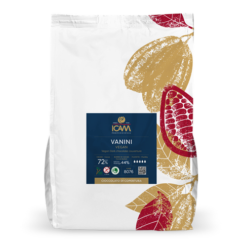 Vanini Dark VEGAN 72% - Pure chocolade high fluidity - 15kg